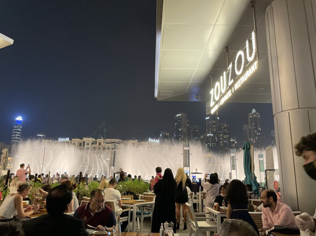 It is the restaurant of dubai mall named as Zouzou 